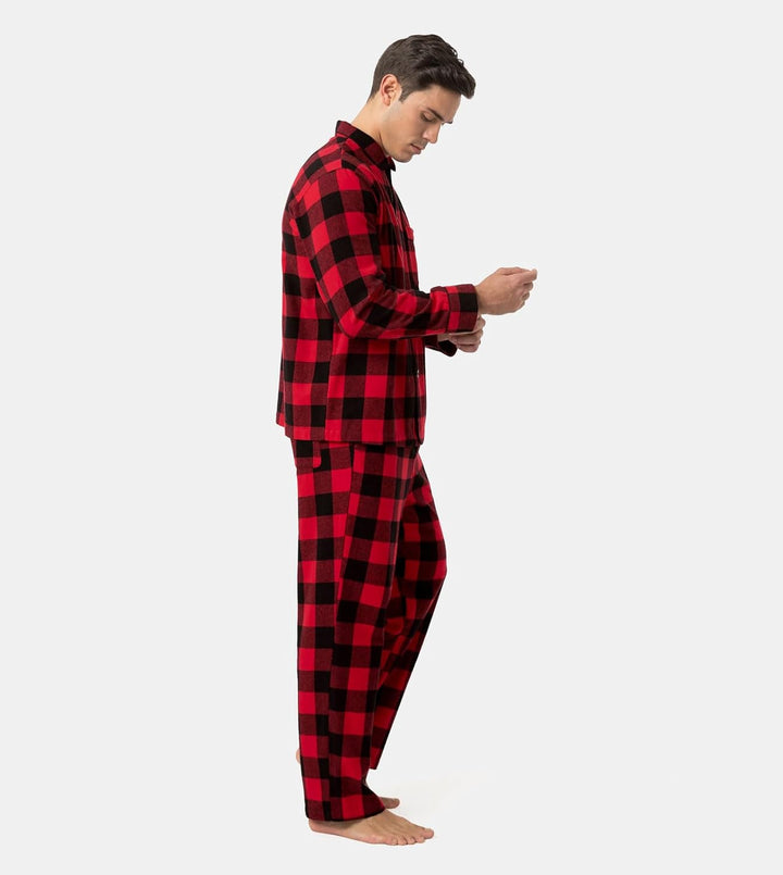 LAPASA Herren Pyjama-Set Schlafanzugset (Extra Warm Flecce Set M129, Wärmer Flanell Set M95, Warm Fl