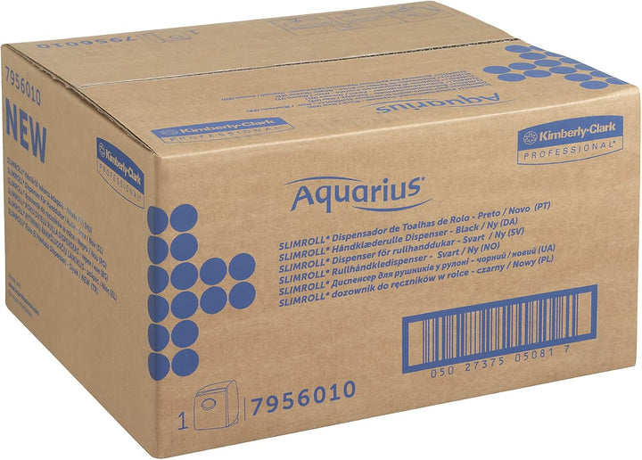 Aquarius, 7956, Slimroll Rollenhandtuchspender, Schwarz, 1 x 1 Spender
