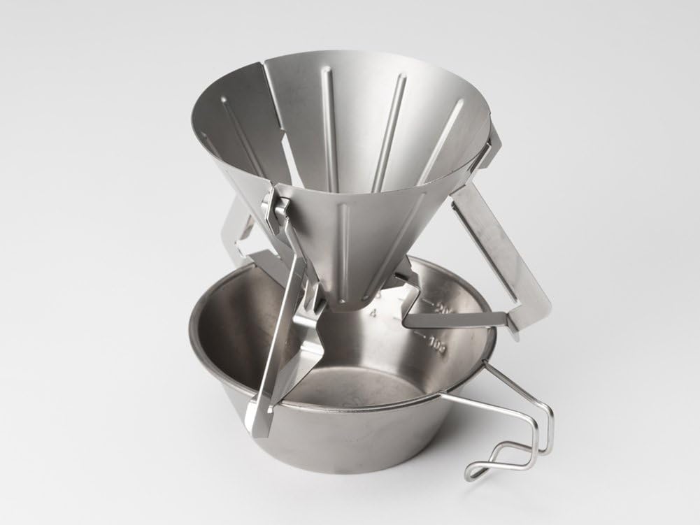 Snow Peak Field Barista CS-117 Kaffee-Tropfer, zusammenklappbar, Edelstahl, Stahl Einheitsgrösse, St