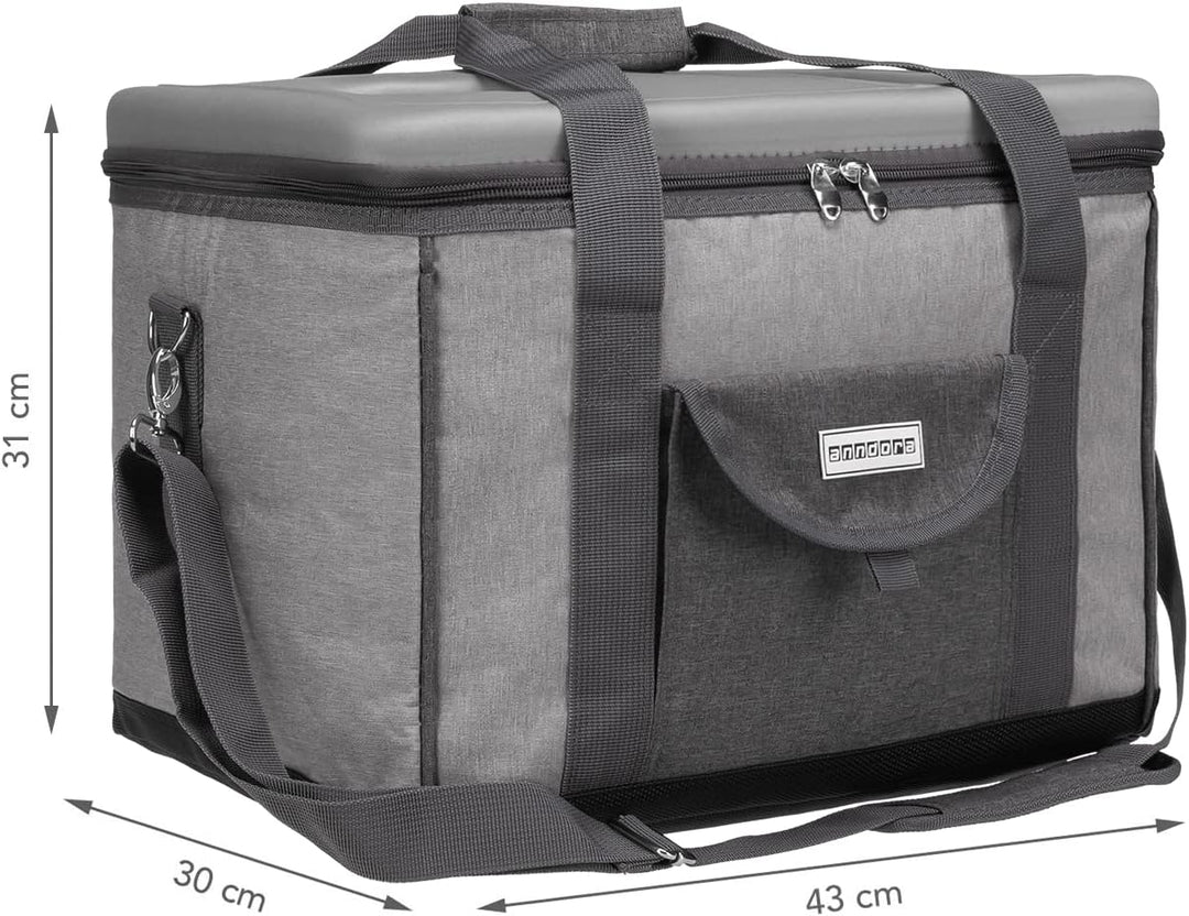 anndora Kühltasche XL 40 Liter XL hellgrau meliert