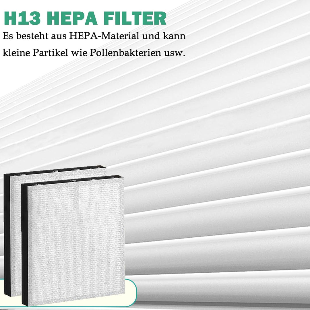 MR5866 Ersatzfilter für MORENTO MR5866 Luftreiniger, 3-in-1 H13 Ersatz HEPA Filter Hocheffizienter A