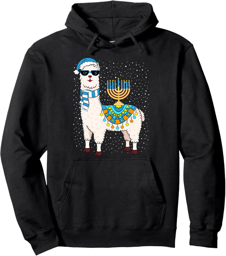 Chanukka Geschenk Menorah Chanukka Lama Pullover Hoodie