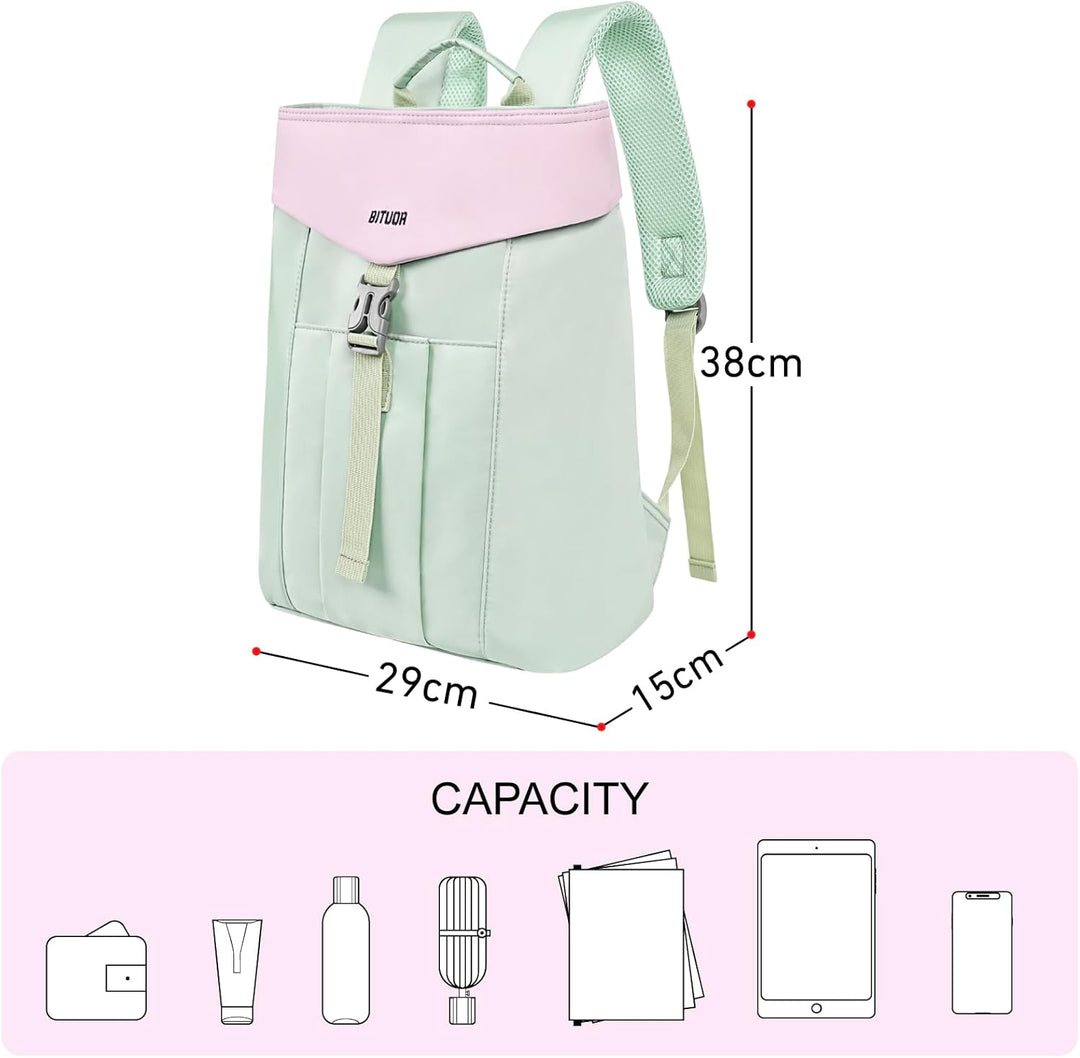 Rucksack Damen Daypack schön u. durchdacht - Laptop Rucksäcke für Frauen - Anti Diebstahl Tasche für