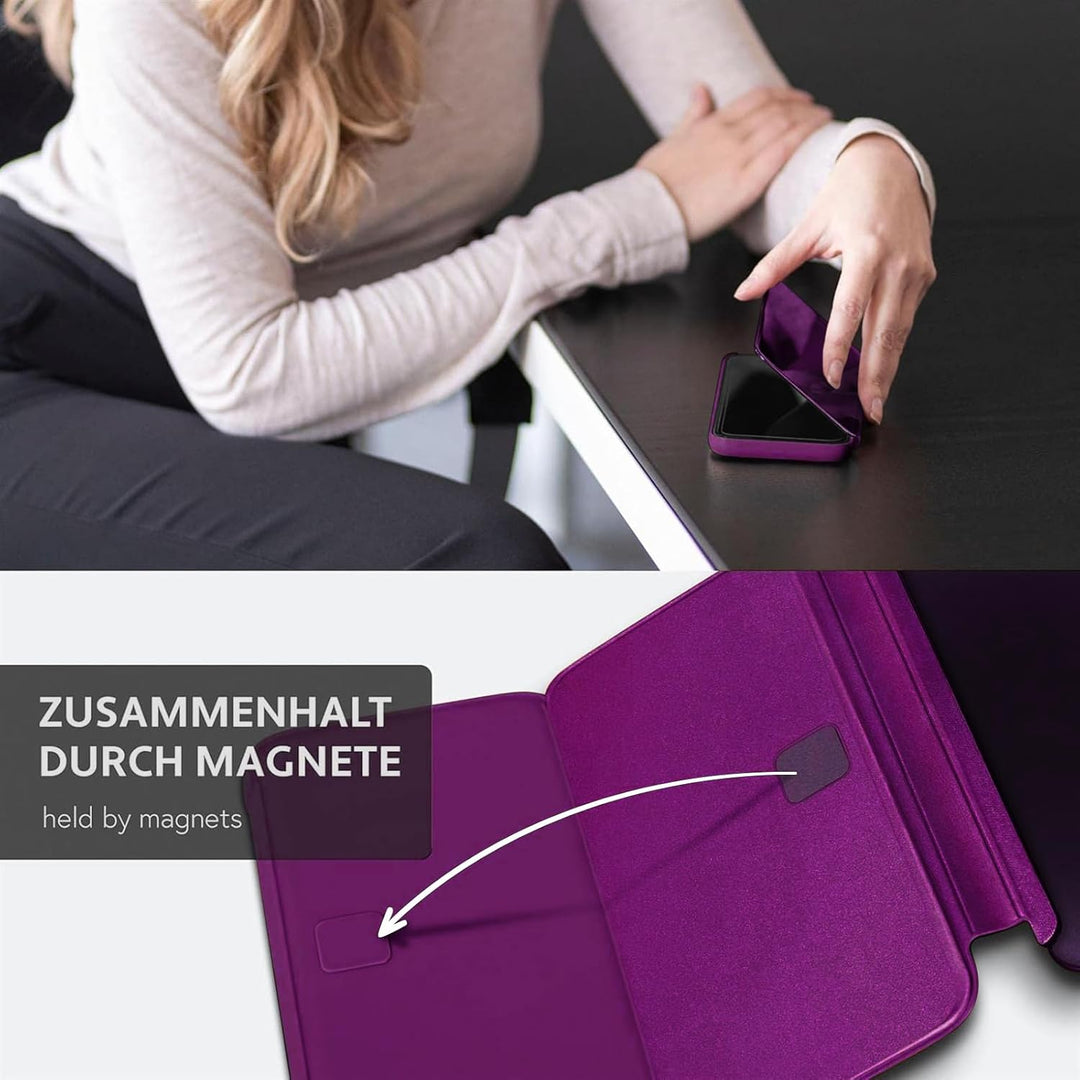 für Samsung S26 Ultra Hülle Clear View Spiegel Handyhülle für Samsung Galaxy S26 Ultra Flip Case Han