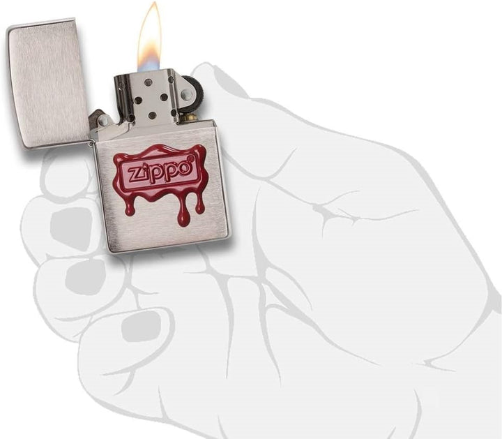 Zippo 29492 60003610 Wax Seal Stamp Benzinfeuerzeug, Messing, Transparent, 6 x 6 x 8 cm