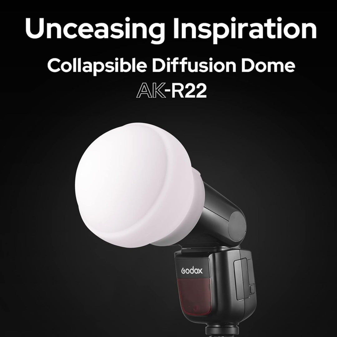 Godox AK-R22 Diffusion Dome, Collapsible Light Modifie, für Godox AD100PRO, Godox AD200 Godox AD200P