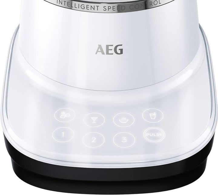 AEG TB7-1-6WWM Standmixer / Geschwindigkeitsanpassung / 3 Stufen / 4 Rezeptprogramme / Pulsfunktion