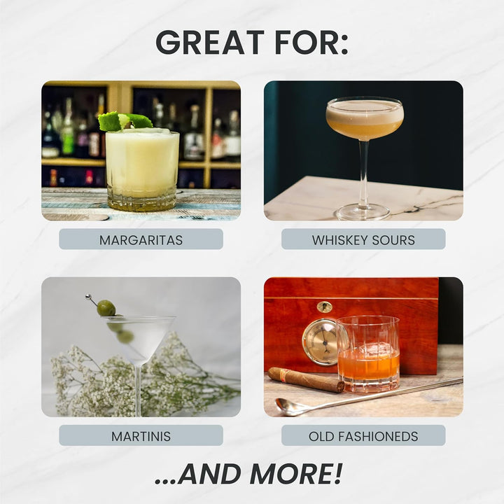 Premium Bar Set for Craft Cocktails at Home Bars and Professional Bartenders | Complete Stainless St