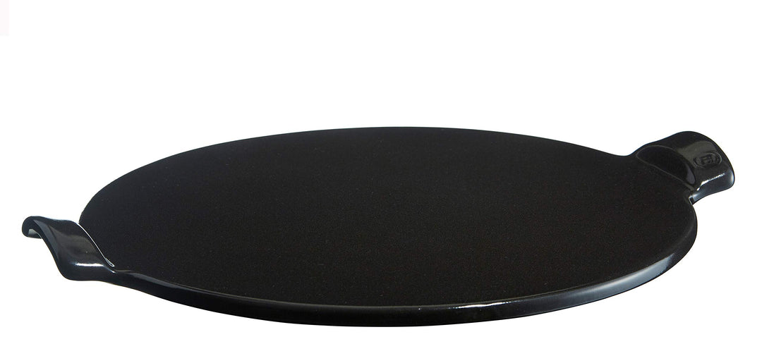 Pizzasteen glad Ø370mm Interhal 7514-79 Fusain glatt, glatt