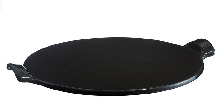 Pizzasteen glad Ø370mm Interhal 7514-79 Fusain glatt, glatt