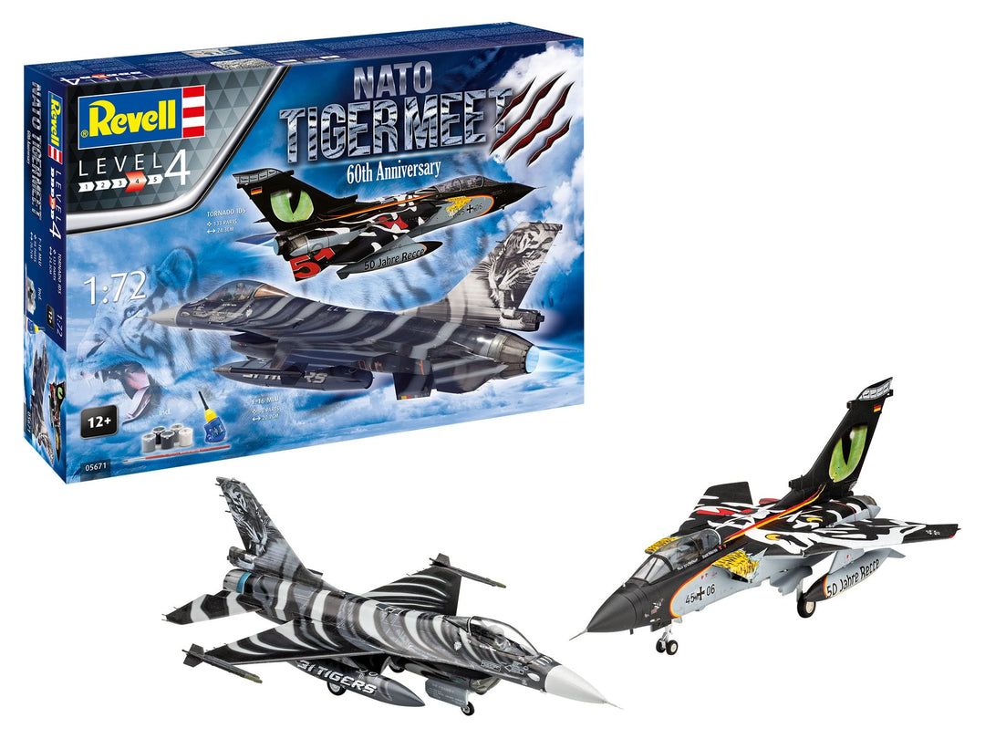 Revell 05671 Geschenkset NATO Tiger Meet - 60th Anniversary, zum Bemalen