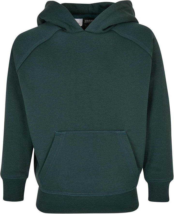 Urban Classics Jungen Boys Blank Hoody Kapuzenpullover, Bottlegreen
