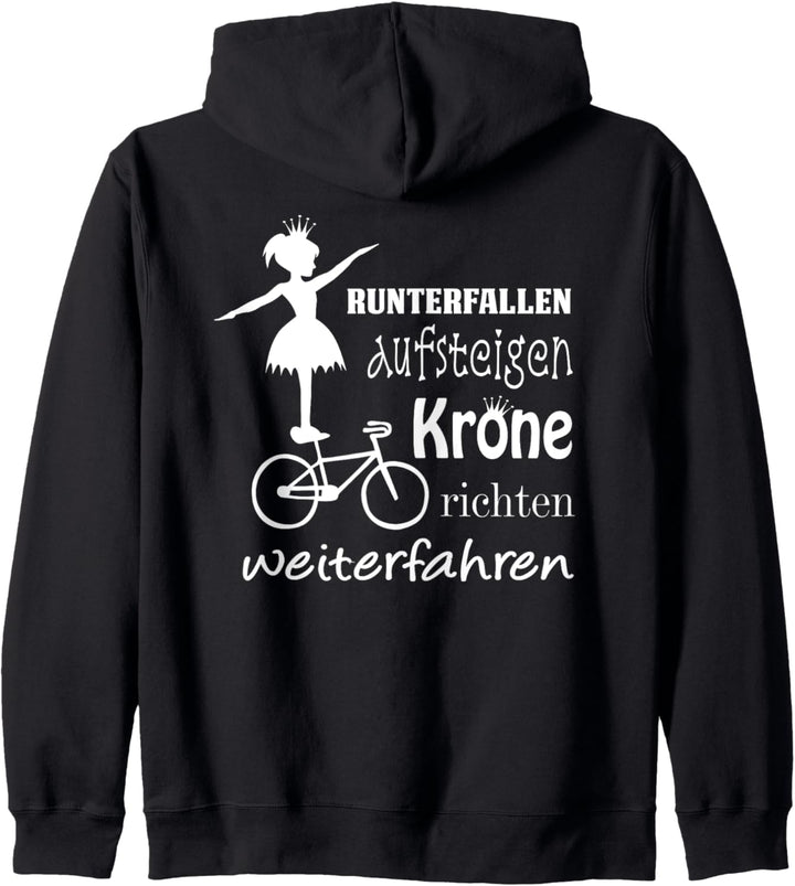 Kunstrad - Aufsteigen, Krone richten, weiterfahren Kapuzenjacke