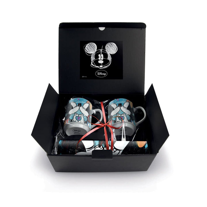 Egan Set 2 Mug Stapelbar Mickey mit 2 Tischset WMSET/21 blau