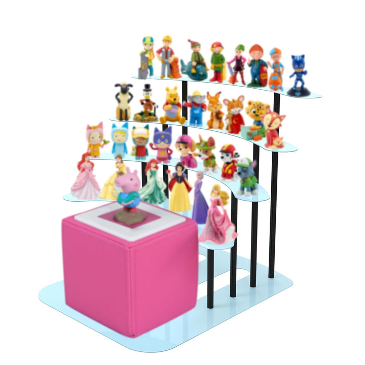 Regal für Tonie, Metall Display ständer für Toniebox，Aufbewahrungsregal für 30–40 Figuren , kinderzi