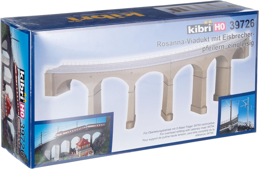 Kibri 39726 - H0 Rosanna Viadukt eingleisig mit Eisbrecher Pfeilern