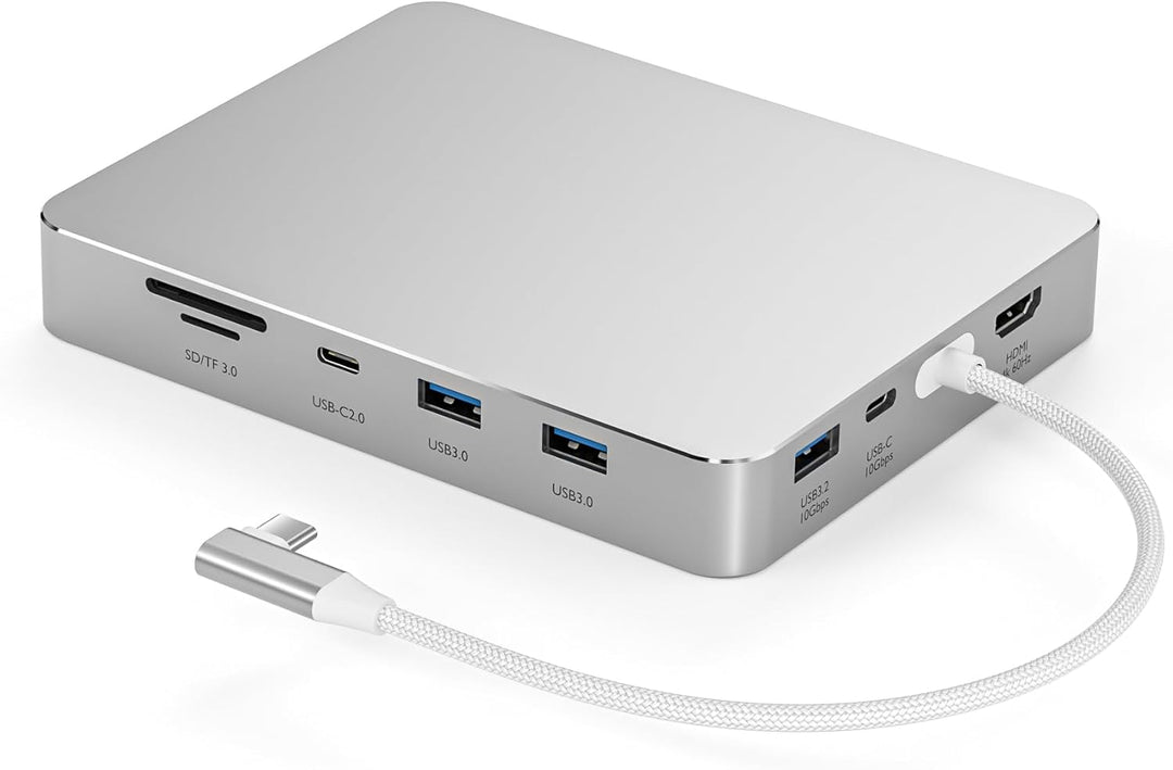 USB-C-Hub für iMac 24 Zoll 2021/2023/2024, 8-in-1-iMac-USB-Hub mit M.2-SSD-Erweiterung (SSD nicht im
