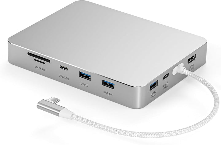 USB-C-Hub für iMac 24 Zoll 2021/2023/2024, 8-in-1-iMac-USB-Hub mit M.2-SSD-Erweiterung (SSD nicht im