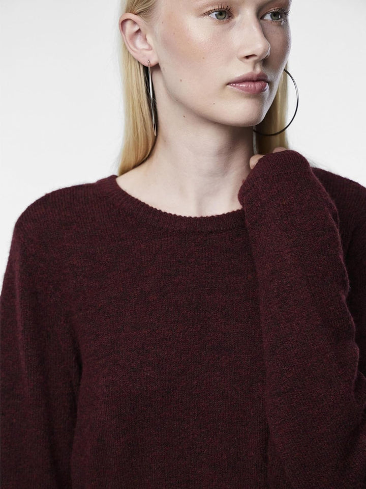 PIECES Female Strickkleid PCJULIANA XS Tawny Port, XS Tawny Port