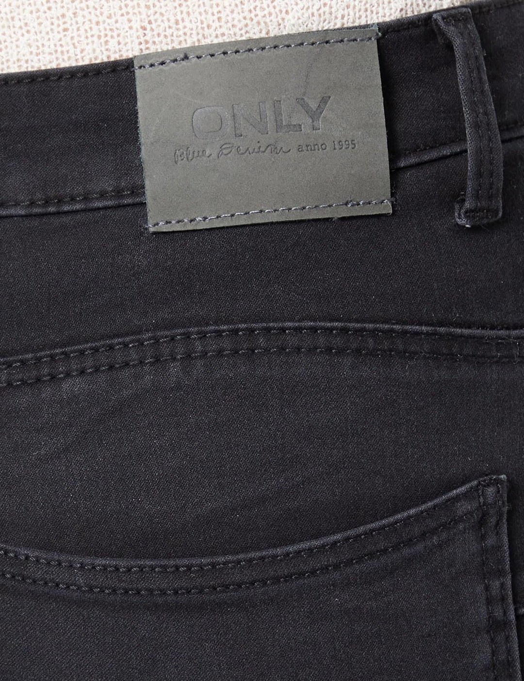 SELECTED FEMME Damen Onlpower-royal Hw Push Up Skinny Dnm Ext, Black Denim