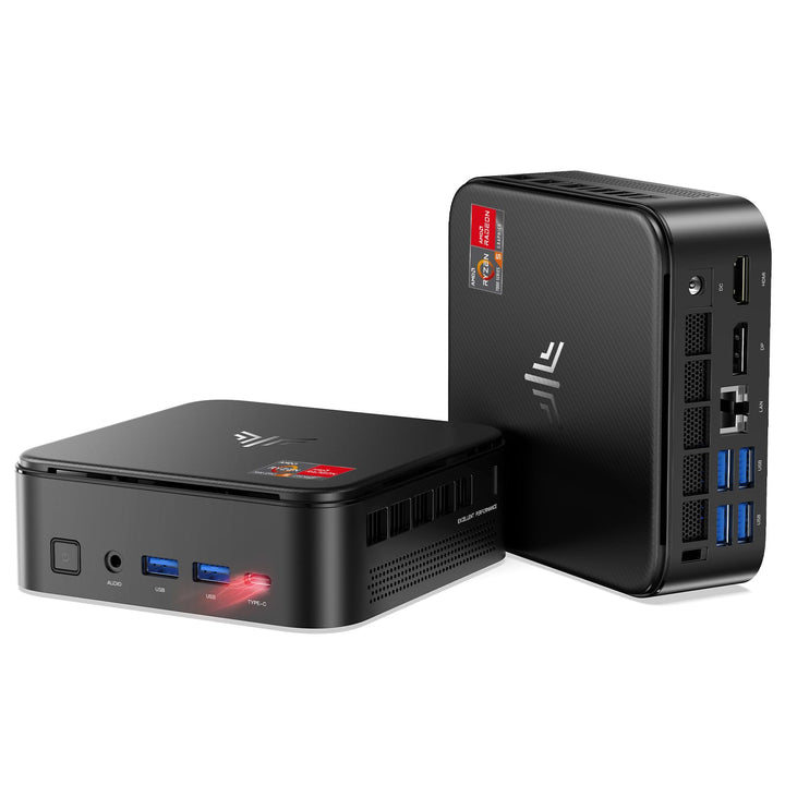 NiPoGi E3B Mini PC АMD Ryzen 5 7430U(Bis zu 4,3GHz) 16GB DDR4 512GB M.2 SSD, Mini Desktop Computer m