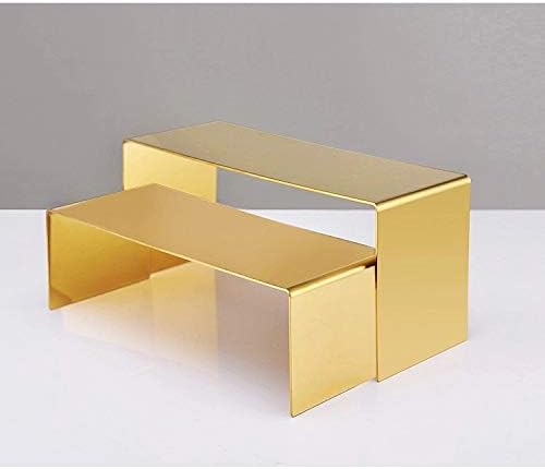 U/ Gold Edelstahl Handtasche Schuh Display Ständer Racks 2PCS/SET/PACK