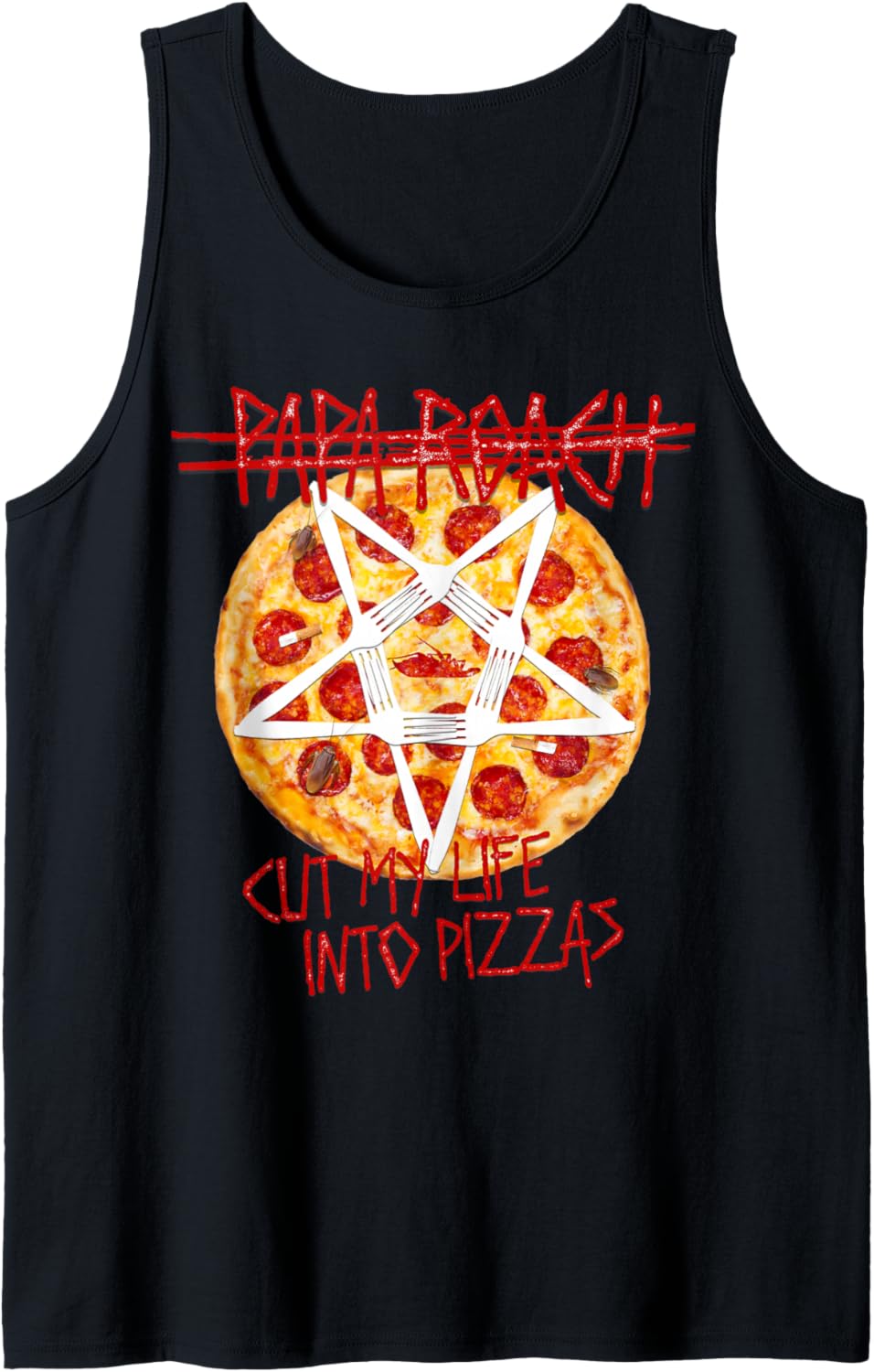 Papa Roach - Official Merchandise -Cut My Life Into Pizzas Tank Top