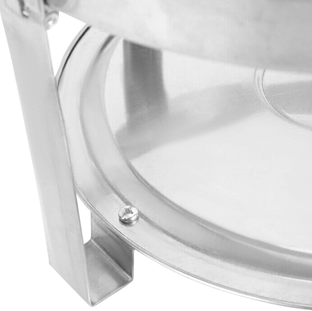 4L Rundes Chafing Dish Warmhaltebehälter, Edelstahl Chafing Dish Meal Stove Stand Top, Chafing Dish