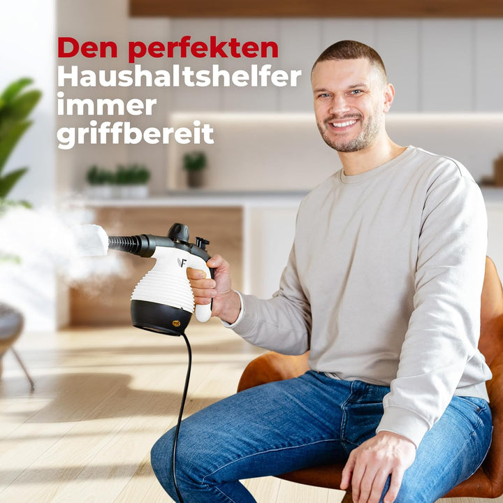 Neighbour's Friend® Dampfreiniger Neues Modell 2er Set – Leistungsstarker Hand Steam Cleaner, 3,5 Ba
