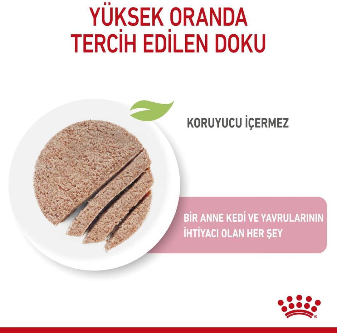 Royal Canin Mother &amp; Babycat Mousse | 12 x 195 g | Alleinfuttermittel für Katzen | Speziell für die