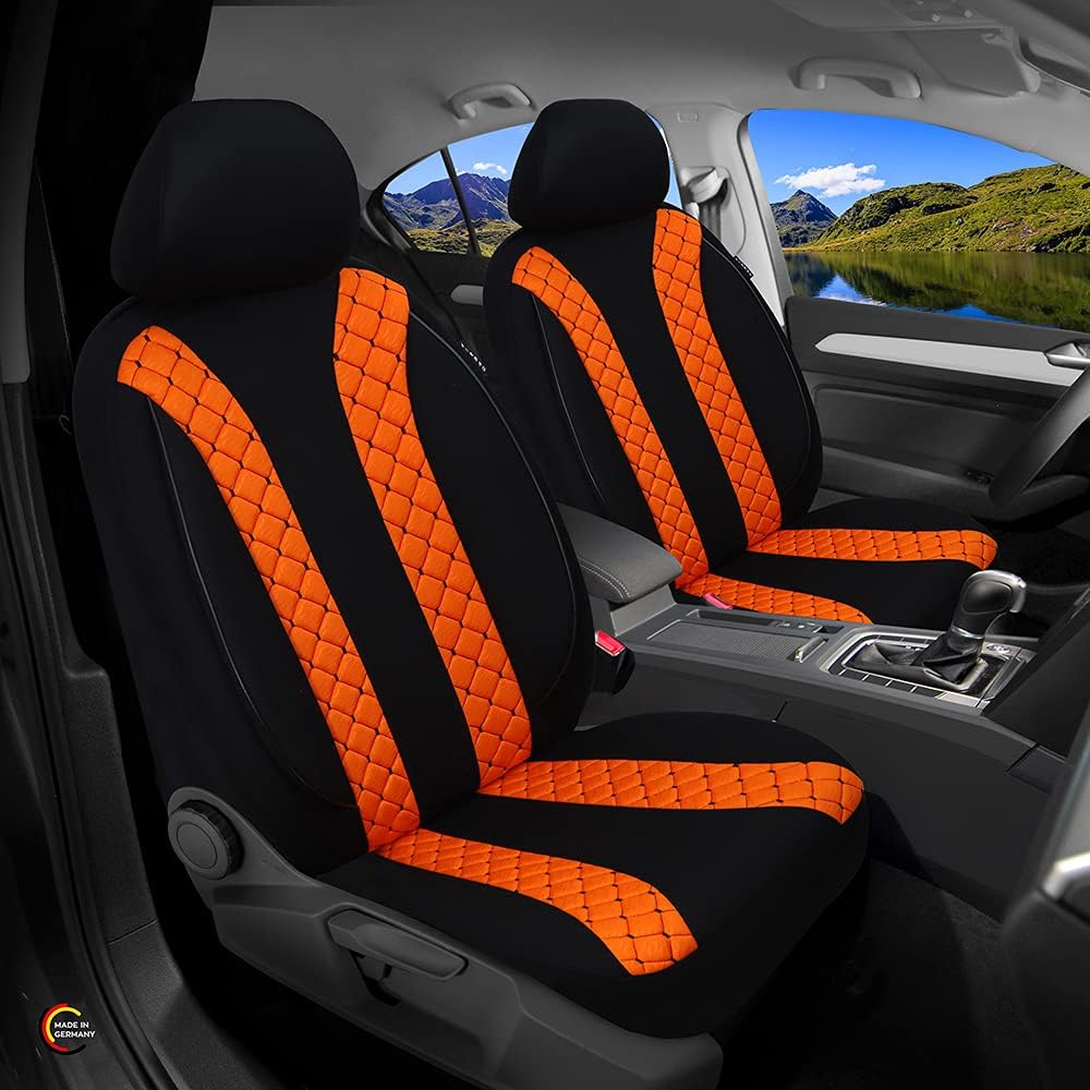 BREMER SITZBEZÜGE Mass Sitzbezüge Schonbezüge für Subaru Outback 4 N305 N305 Schwarz/Orange, N305 Sc