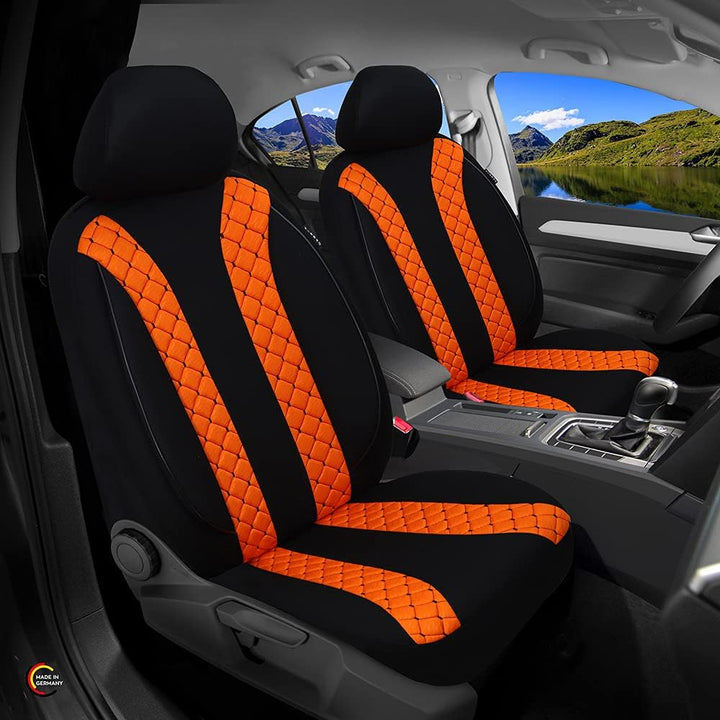 BREMER SITZBEZÜGE Mass Sitzbezüge Schonbezüge für Subaru Outback 4 N305 N305 Schwarz/Orange, N305 Sc
