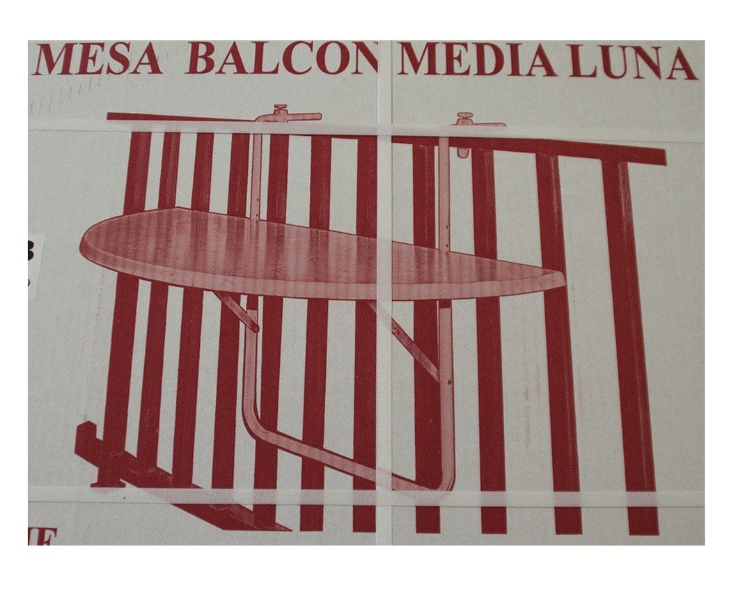 Siena Mybalconia 628320 Balkonhängetisch 100 x 50cm, weiss Kunststoffplatte Weiss, Weiss
