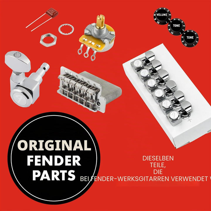 Fender Locking Stratocaster/Telecaster Mechaniken, verchromt chrome Rechte Hand Single, chrome Recht