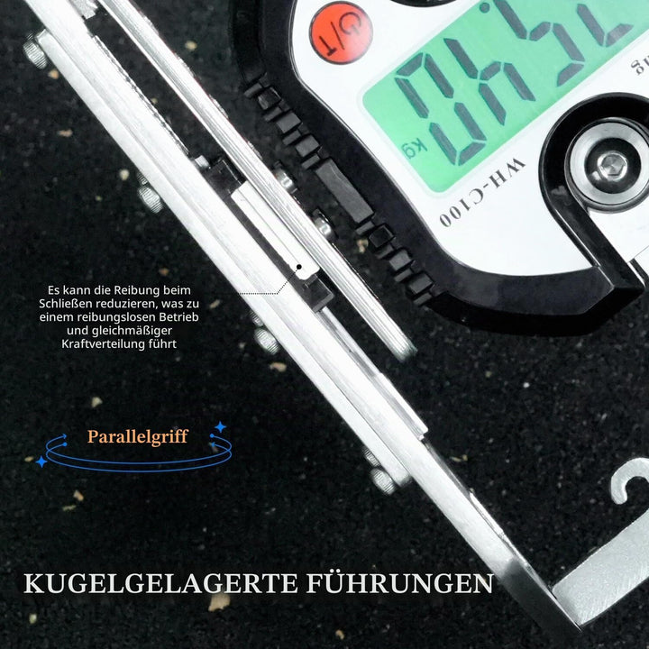 Griffkraft Trainer, Parallelen Handtrainer, Digitaler Handdynamometer 330 lbs, Edelstahl 304, Rutsch