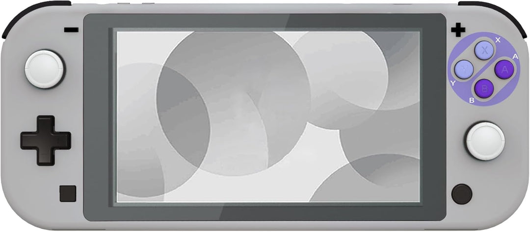 eXtremeRate Full Case Shell für Switch Lite Console, DIY-Ersatz Hülle Gehäuse & Tasten & Schutzfolie
