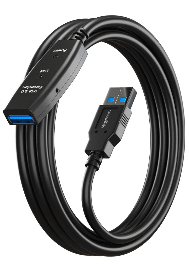 MutecPower 5m USB 3.0 Aktiv Kabel männlich zu weiblich - Kabel mit Verlängerung Chipsatz - Repeater-