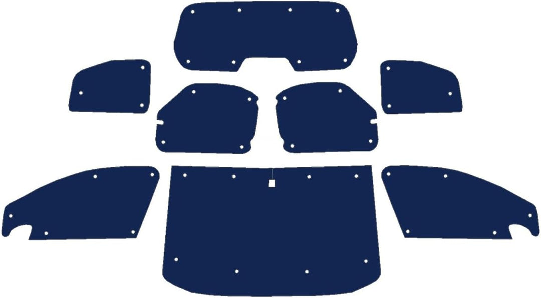 Fensterrollo-Set für Citroen Berlingo (2008–2018), vollständiges Set, wendbar, Thermisch Full Set Tr