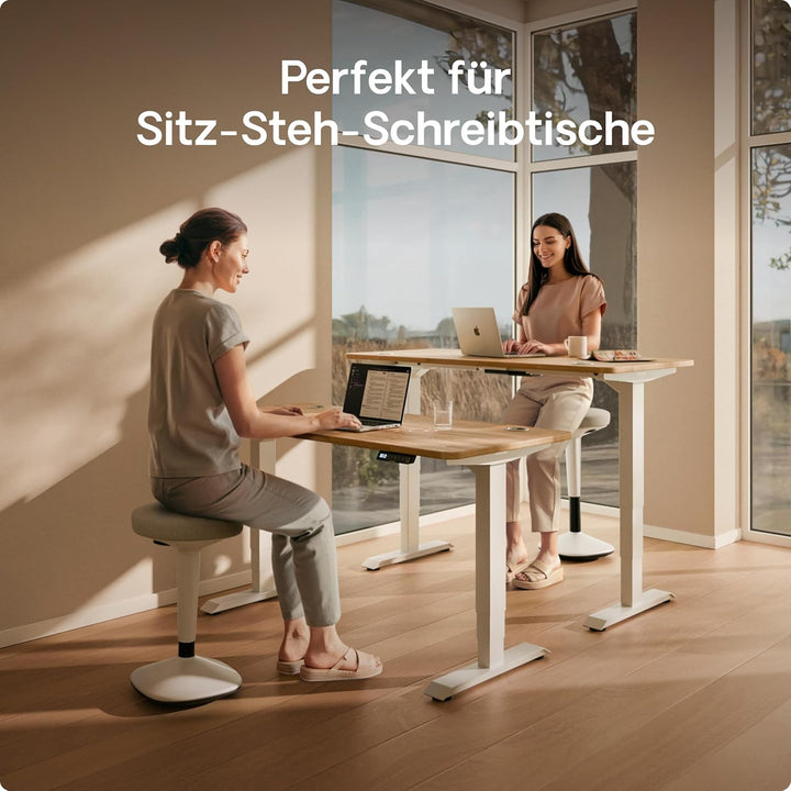 Desktronic Ergonomischer Stehhocker höhenverstellbar (57–82 cm) – Wackelhocker 37 cm Durchmesser, 36