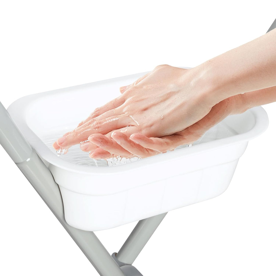 Baby Klappbarer Wickeltisch，Mobiler Wickeltisch mit Rollen und Wickelauflage,Wasserdicht und Höhenve