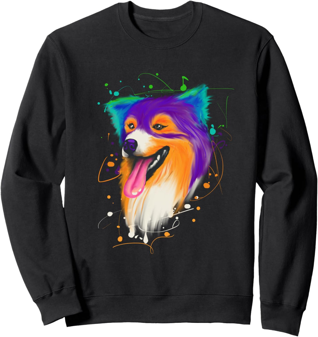 Australian Shepherd Paint Splash Geschenk Sweatshirt
