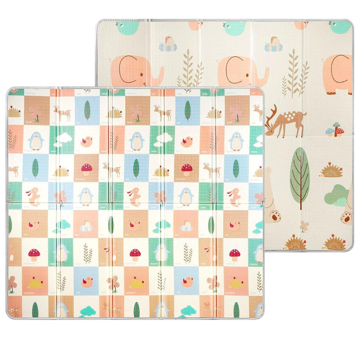 Krabbelmatte Baby 180 x 200 x 1,5 cm, Spielmatte Baby Faltbar, Baby Matte Spielmatte Wasserdichte un
