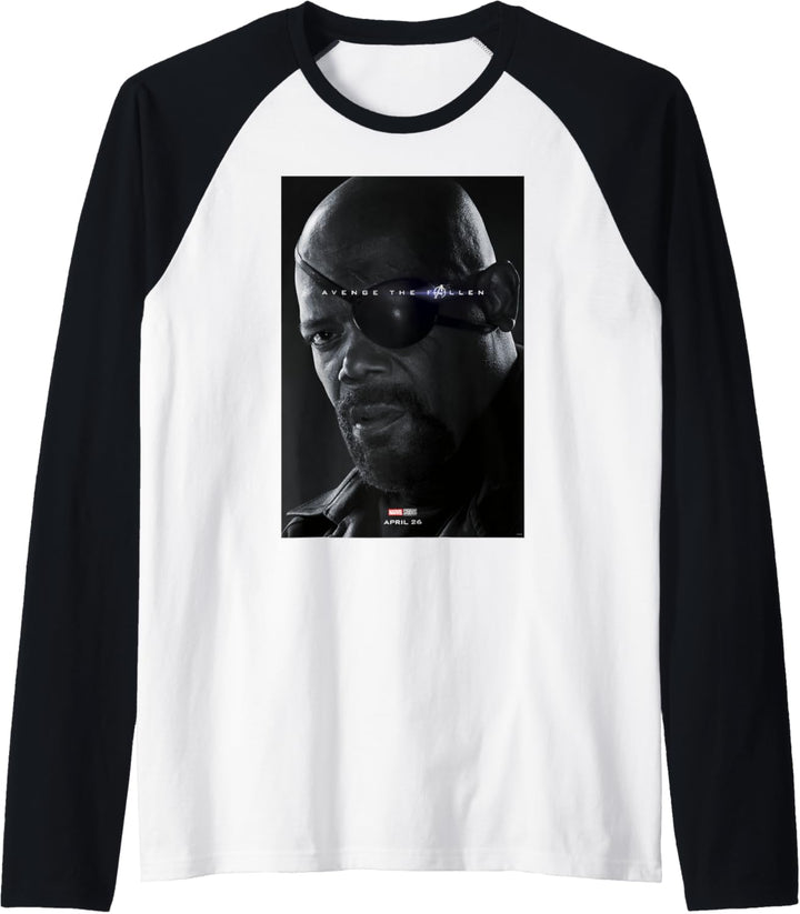 Marvel Avengers: Endgame Nick Fury Avenge The Fallen Poster Raglan