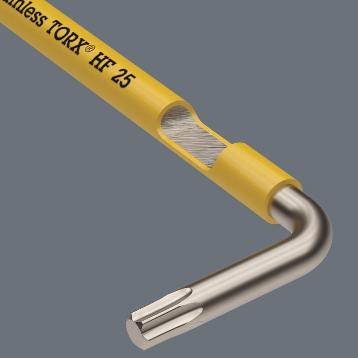 Wera 05022687001 3967 SXL HF TORX® Winkelschlüssel Multicolour mit Haltefunktion, lang, Edelstahl, T