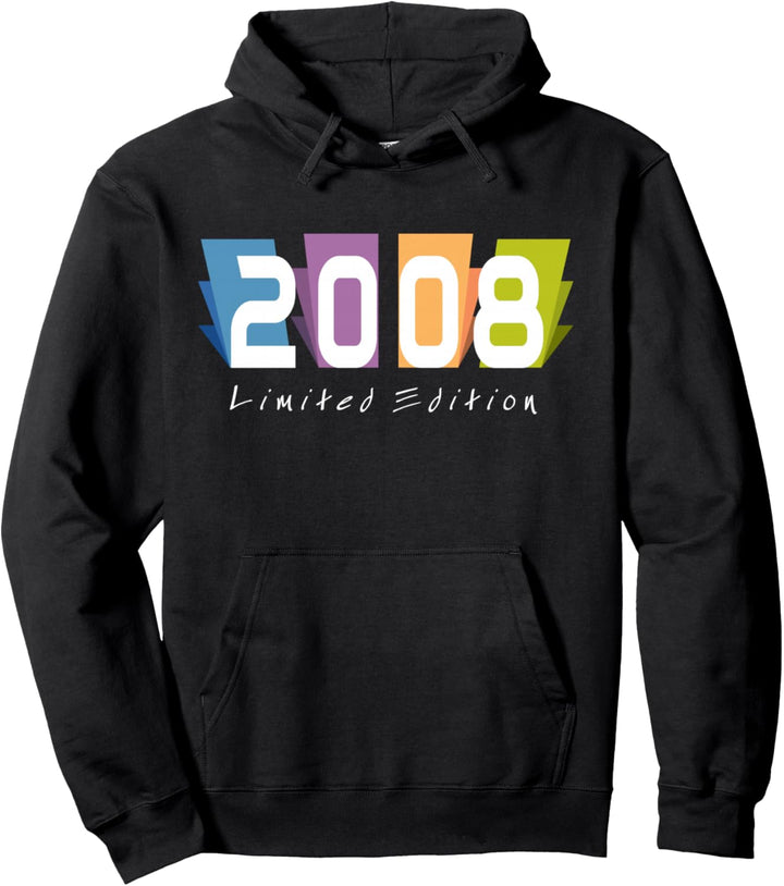 16. Geburtstag Junge Mädchen 16 Jahre 2008 Lustig Geschenk Pullover Hoodie