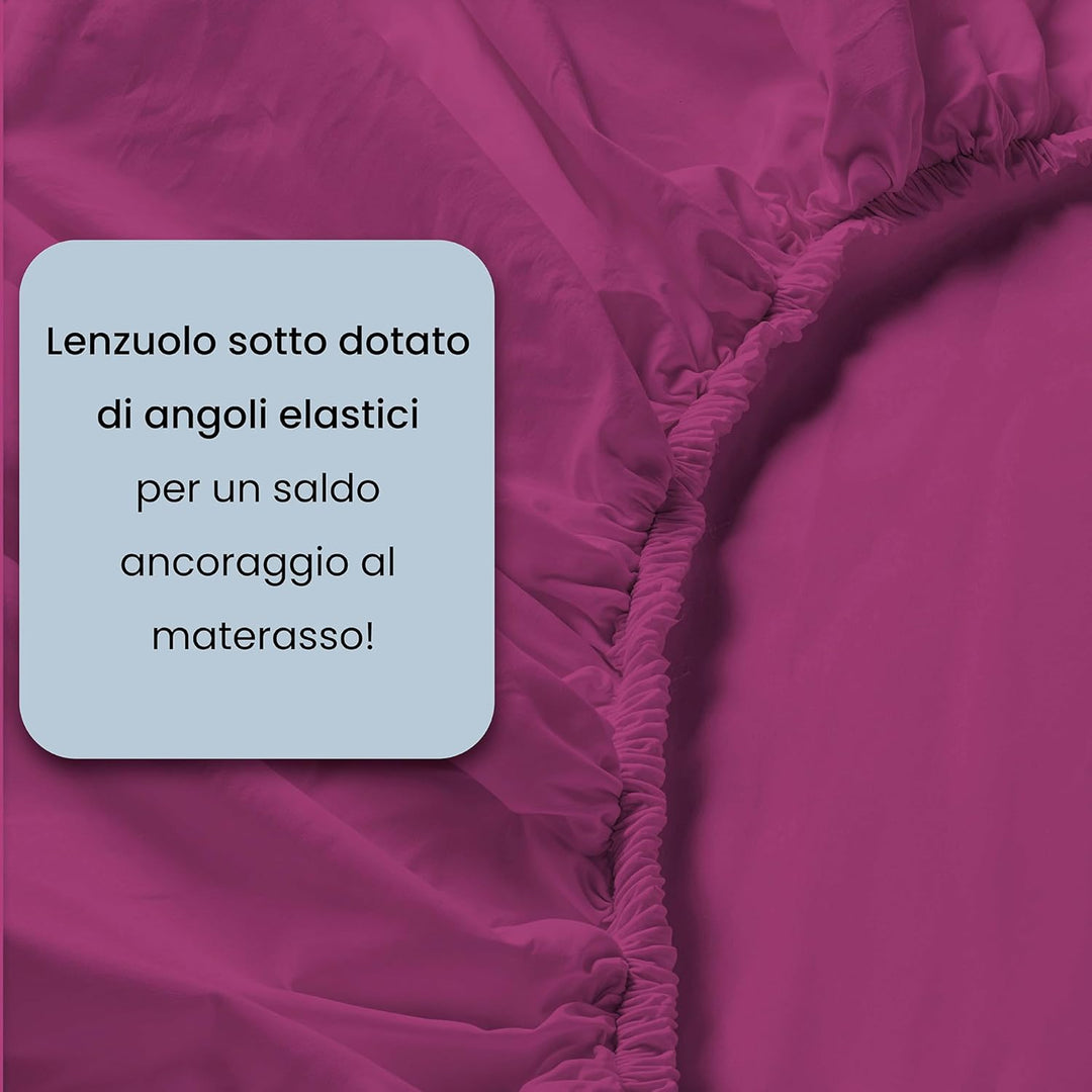 Italian Bed Linen MB Home Italy “Fantasy” Bettwäsche-Set, Soffioni, Doppelbett Soffioni Doppelbett,