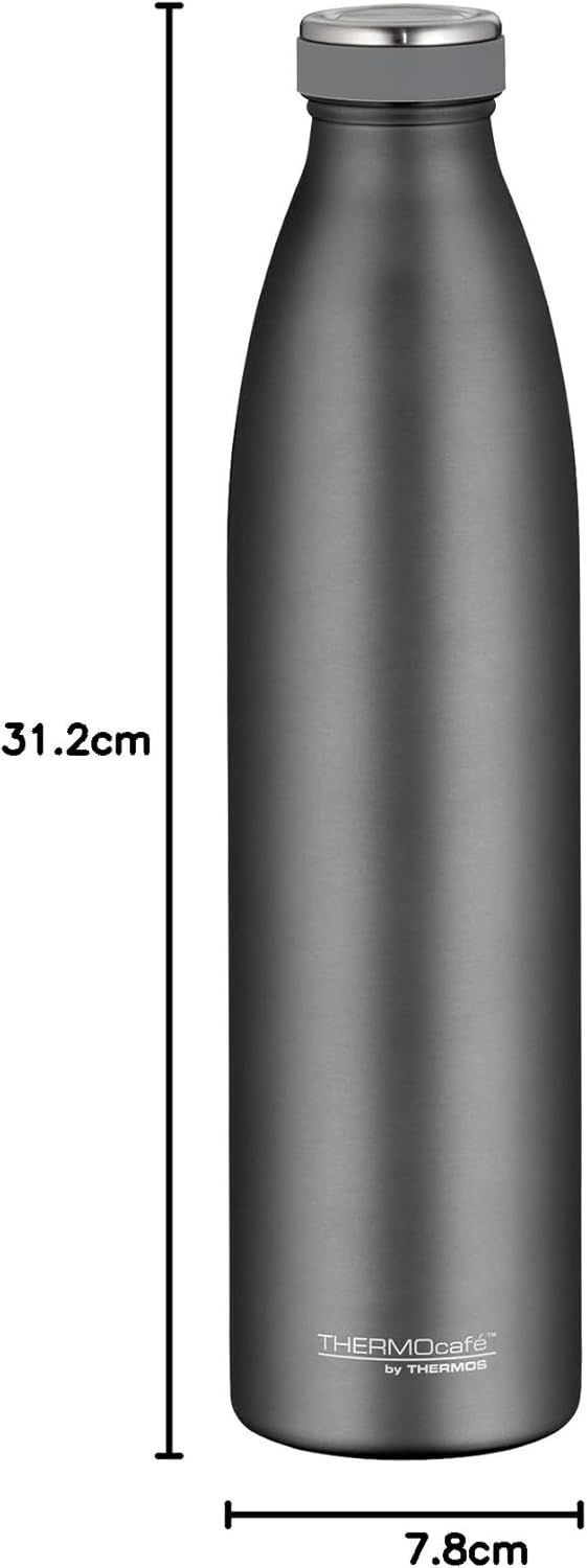 THERMOcafé by THERMOS 4067.234.100 - Thermos da 1 L, resistente alle gassate, in acciaio INOX, color