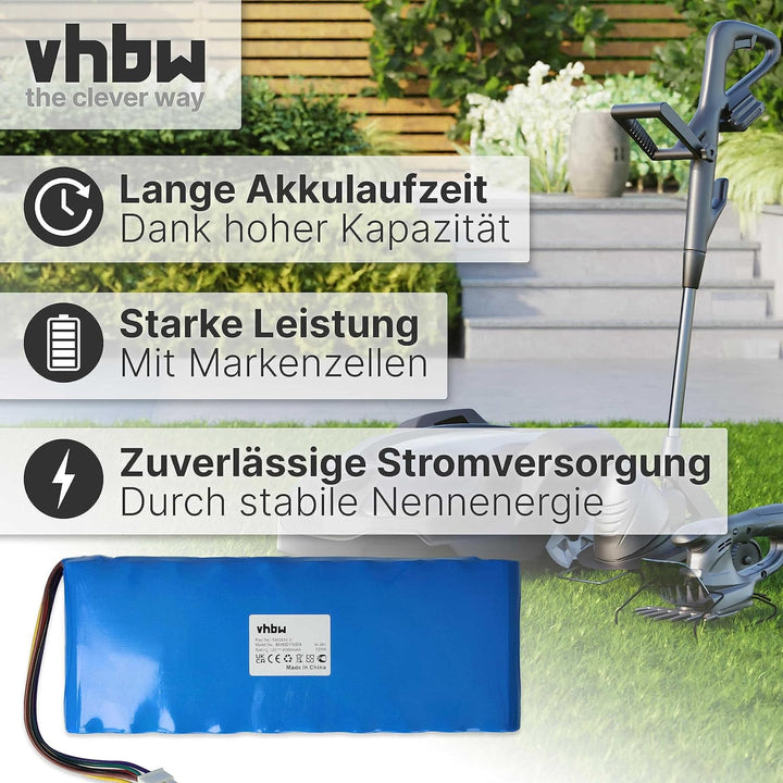 vhbw Akku kompatibel mit Husqvarna Automower G1 1998, G1 1999, G1, G1 2000, G1 2001, G1 2002, G1 200