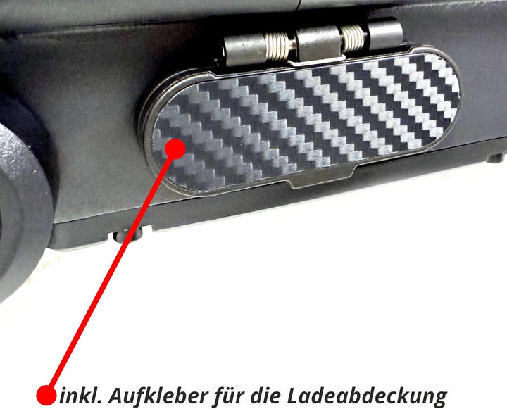 Seitlicher Schutzblech Aufkleber Carbon Optik geeignet für Segway Ninebot MAX G3 D E-Scooter G3D, Ca