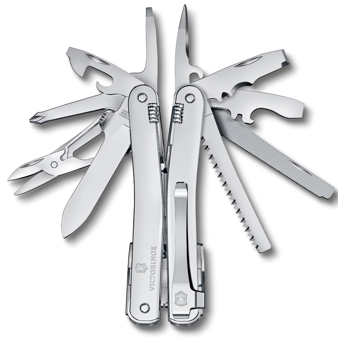 Victorinox Schweizer Taschenmesser Swiss Tool Spirit MX Clip, 24 Funktionen, Multitool Inkl. Zange,